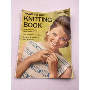 Vintage 1968 Womans Day Knitting Book No 8 Fawcett Service Series Patterns 60s‎